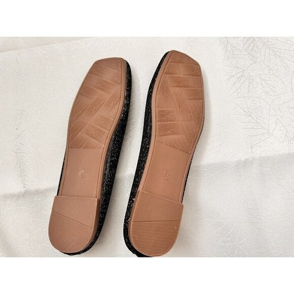 Women’s Sparkle Knit Ballet Flat  Size 9‎ Black Gothic Easy Classic Comfort - Picture 5 of 7